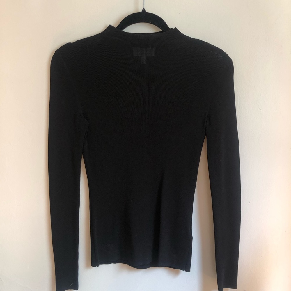 & other stories black high neck shirt